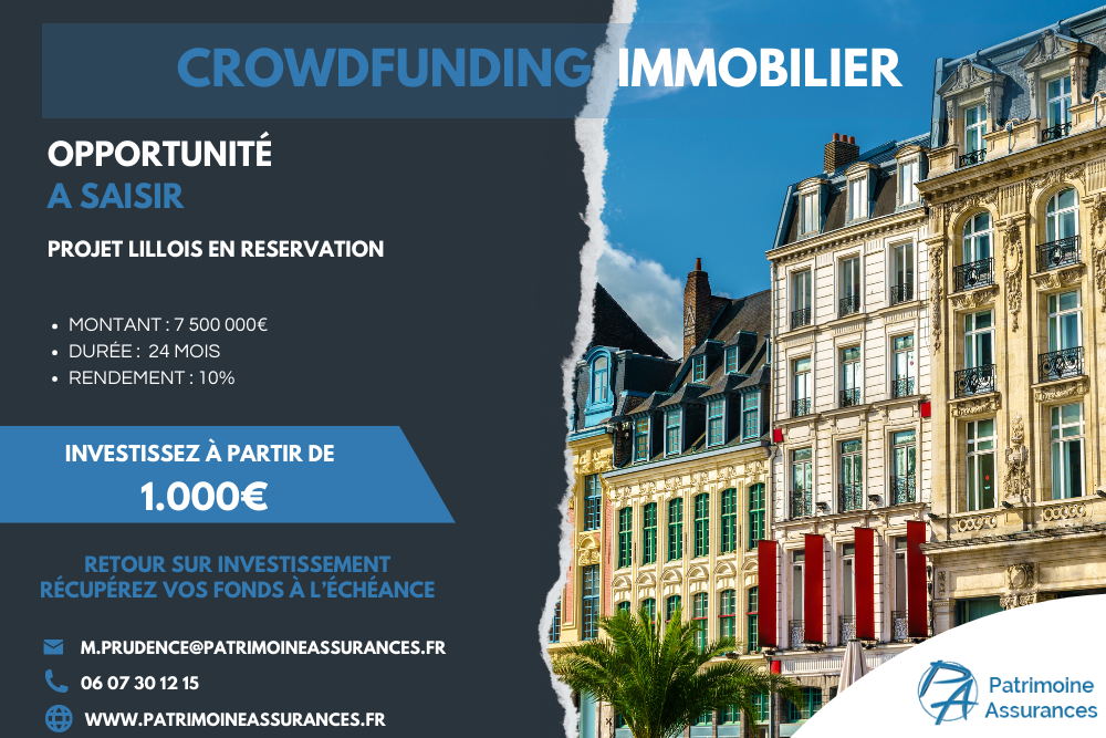 Invitation au projet lillois en réservation7 500 000 € | 24 mois | 10 %