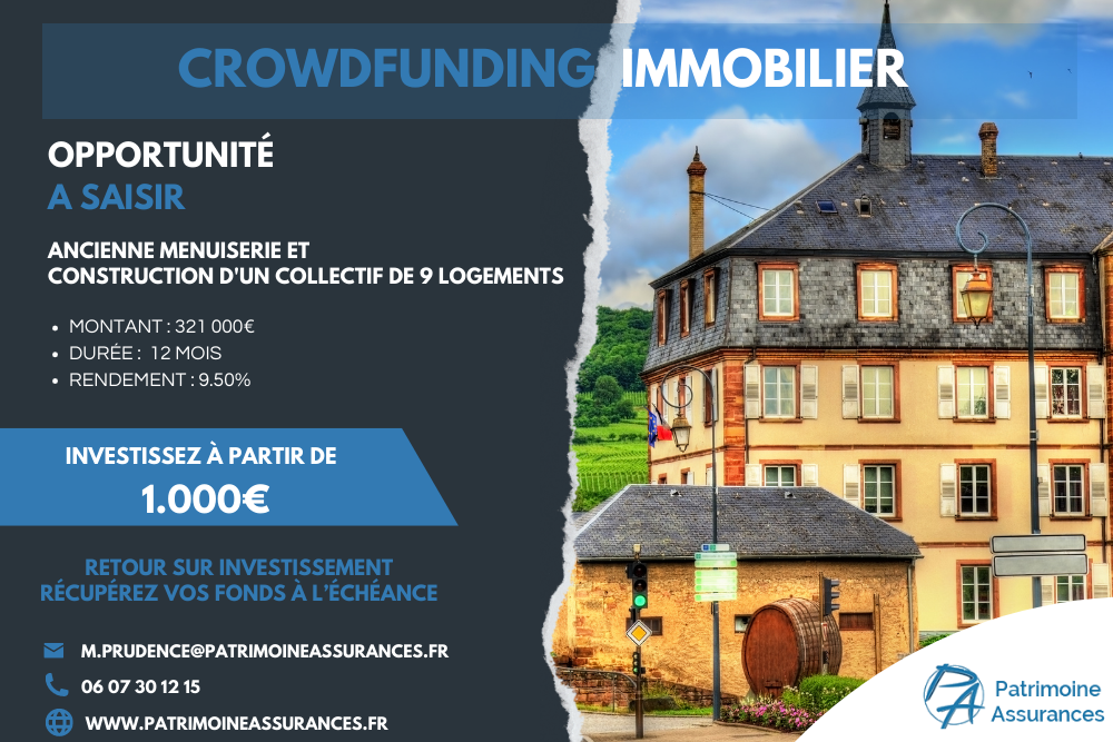 Avant Première au cœur d’un village viticole alsacien321 000 € | 12 mois | 9.50 %