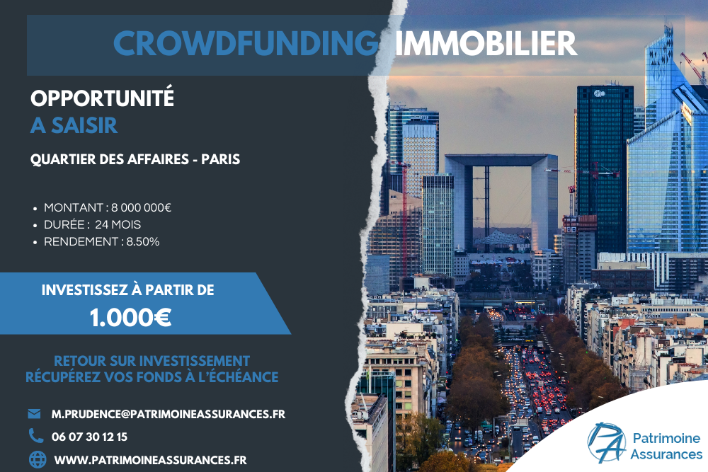 Projet Octobre 2022 PARIS8 000 000 €  |  24 mois  | 8.50 %