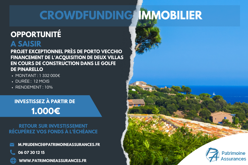 Réservation exceptionnelle en Corse1 332 000 € | 12 mois | 10 %
