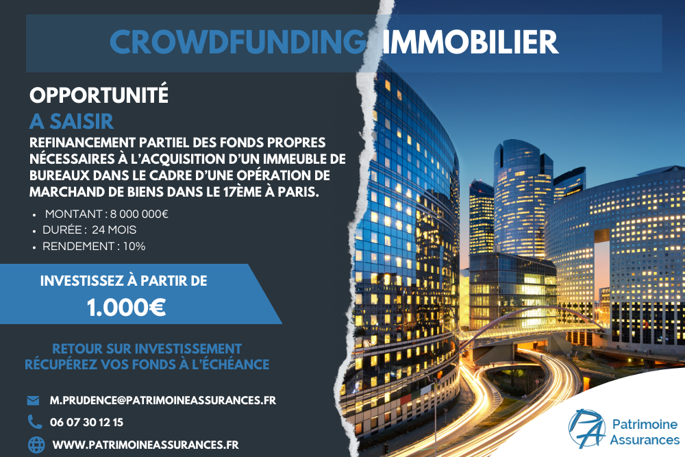Refinancement partiel des fonds propres pour l’acquisition d’un immeuble8 000 000 € | 24 mois | 10 %