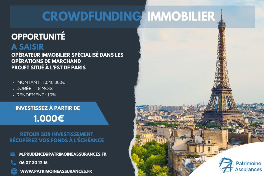 Projet à l’Est de paris1 040 000 € | 18 mois | 10 %