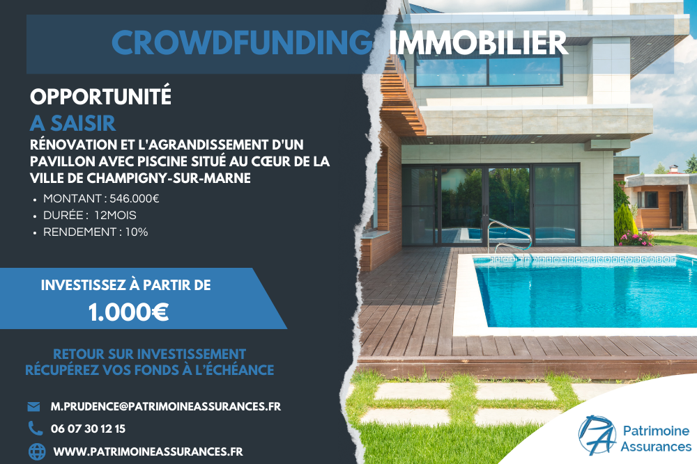 Acquisition et Rénovation à Champigny-sur-Marne546 000 €  |  12 mois  | 10 %